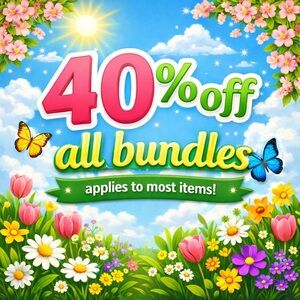 PICK ANY 2 OR MORE ITEMS TO BUNDLE FOR 40% OFF!